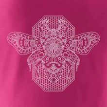 Steampunk včela čiernobiela