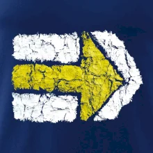 Párová turistická značka žlutá