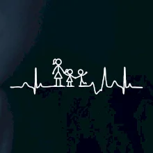 Ekg mamička a dievča + chlapec