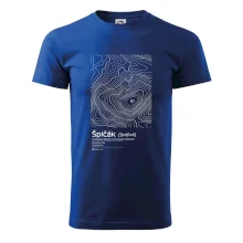 Špičák - vrstevnice v obdĺžniku