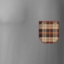 Flanelové triko hnědé