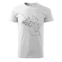 Lezec na skale jedným ťahom