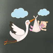 Bocian čakáme bábätko - dievča