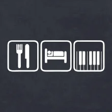 Eat sleep piano v rade