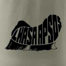 Lhasa Apso nápis v tele Lhasa Apso nápis v tele