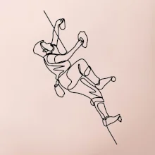 Lezecká stena jedným ťahom