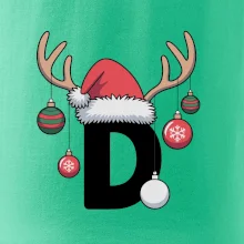 Vianočné rodinné tričká - písmeno a čiapka