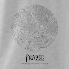 Praděd - vrstevnice v kruhu