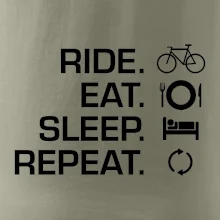 Ride Eat Sleep Repeat bicykel