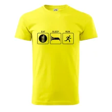 Eat sleep run štvorce