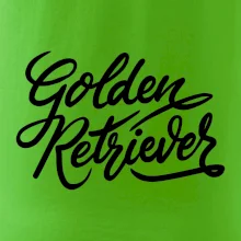 Golden retriever - nápis okrasný