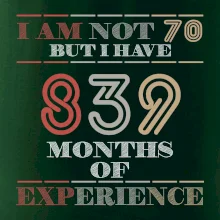 70 years 839 months of experience