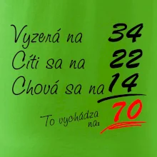 Vyzerá, cíti sa, chová sa - 70 rokov