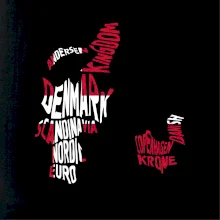 Mapy - názvy miest - Dánsko