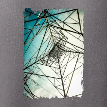 Farebné nebo - stožiare vysokého napätia