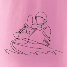 Kajak na vode jedným ťahom