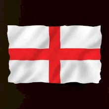 Anglická vlajka vejúca