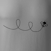 Dráha letu včely - slučka