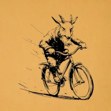 Drsný cap na bicykli