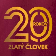 20 rokov zlatý človek
