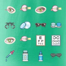 Očný lekár ikony Očný lekár ikony