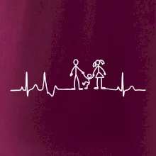 EKG rodina a jedno dieťa