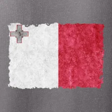 Vlajka Malta ohrýzaná