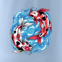 Yin & Yang Koi kapor - červený Yin & Yang Koi kapor - červený