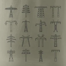 Typy stožiarov vysokého napätia