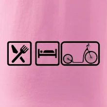 Eat sleep kolobežka veľké a malé koleso