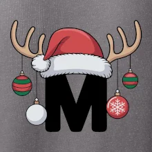 Vianočné rodinné tričká - písmeno a čiapka