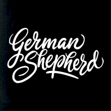 German shepherd - nápis okrasny - nápis okrasný