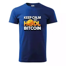 3D nápis Keep Calm and HODL Bitcoin