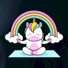 Yoga jednorožec - dúha