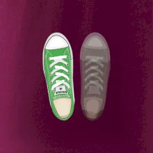 Párové topánky - zelené