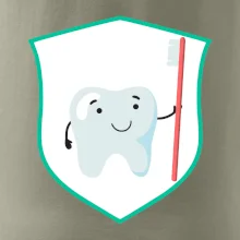 Zúbok na prsníku - zubná kefka