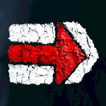 Párová turistická značka  červená