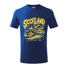 Scotland kreslené vlny