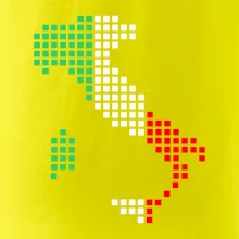 Taliansko obrys vlajka