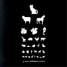 Očný test zvieratká