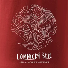 Lomnický štít - vrstevnice v kruhu