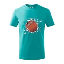 Americký futbal lopta v triku