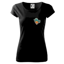 Vtáčik kreslený na prsníku