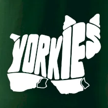 Yorkšírský teriér - Yorkie - Nápis v tele Yorkšírský teriér - Yorkie - Nápis v tele
