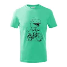 Roztomilý Dinosaurus na bicykli