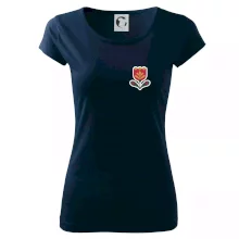 Folklór na prsníku tulipán