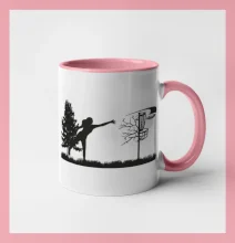 Disc golf - žena čierny obrázok