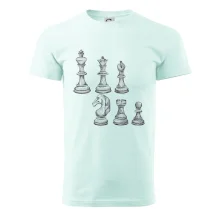 Šachové figúrky kreslené