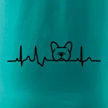 EKG Francúzsky buldoček hlava