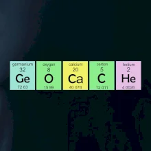 Geocache - periodická tabuľka